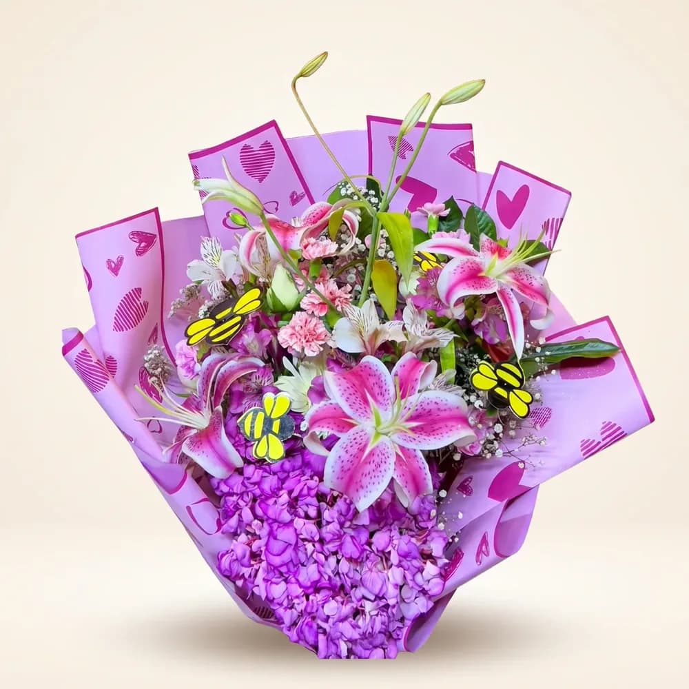 Ramo de liliums stargazer